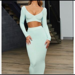 Oh Polly mint green 2 piece set